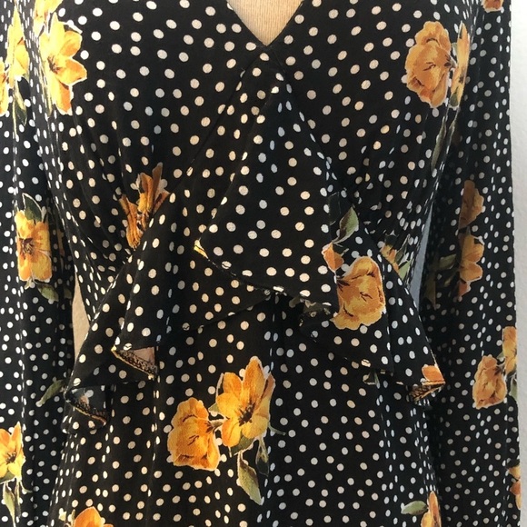 Nobody’s Child Tea Dress with Ruffle Detail In Floral Spot - Picture 9 of 13